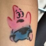 Custom Patrick airbrush tattoo. Air and Ink Winnipeg
