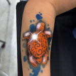 Custom Airbrush Tattoos and Face Painting | Air and Ink Winnipeg turtle tattoo