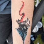 Venom custom airbrush tattoo | Air and Ink Airbrush Tattoos | Winnipeg, Manitoba, Northwestern Ontario