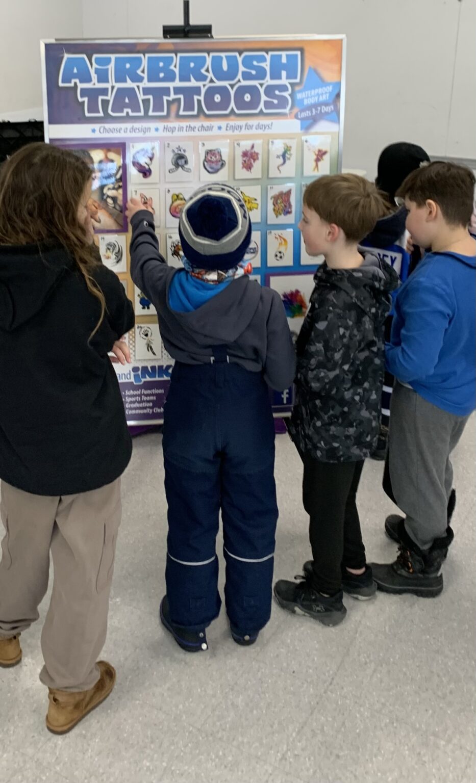 Community Events, Hockey Tournaments, Airbrush Tattoos and Face painting Winnipeg, Manitoba and NW Ontario